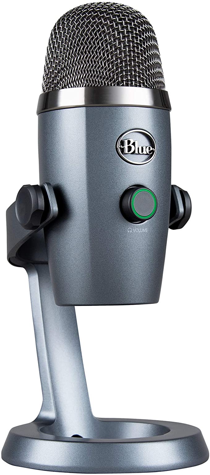 Blue Yeti Nano Professional Condenser USB Microphone with Multiple Pickup Patterns & No-Latency Monitoring for Recording and Streaming on PC & Mac