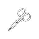 Nail scissors icon