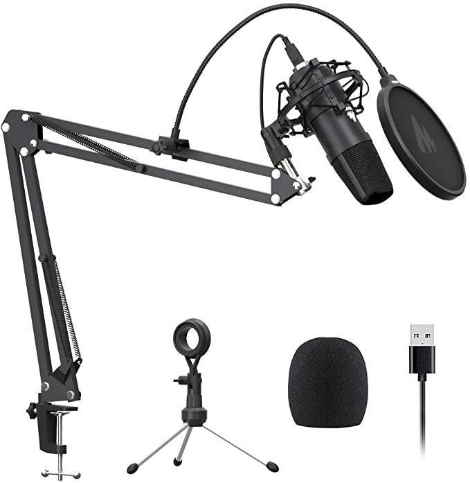 USB Microphone MAONO AU-A04 Plus Cardioid Condenser Podcast Mic