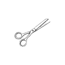 Dressmaking scissors icon