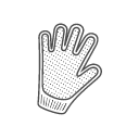Grooming glove icon
