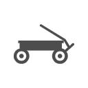Toy wagon icon