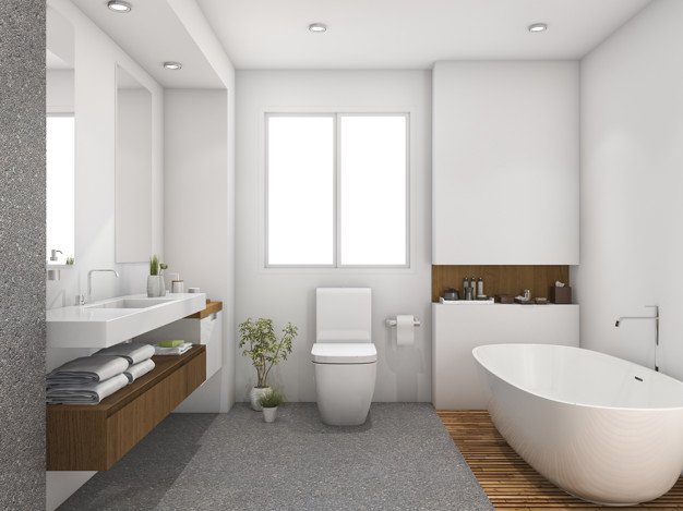 maximize space in a small bathroom