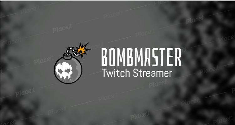 FREE channel banner template for Twitch theme Gaming Streamer