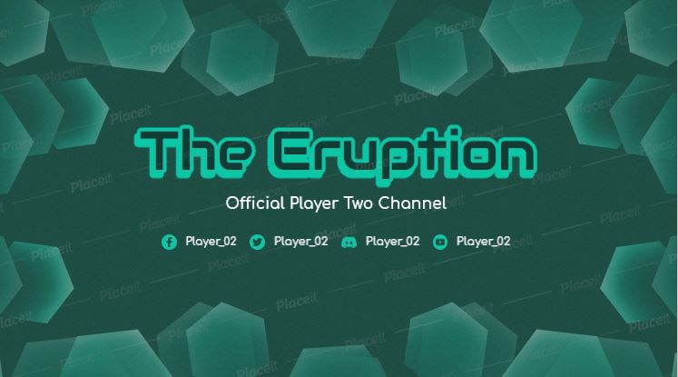 FREE channel banner template for Twitch theme Live Gaming Stream
