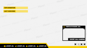 FREE channel banner template for Twitch (theme: channel baner of gaming