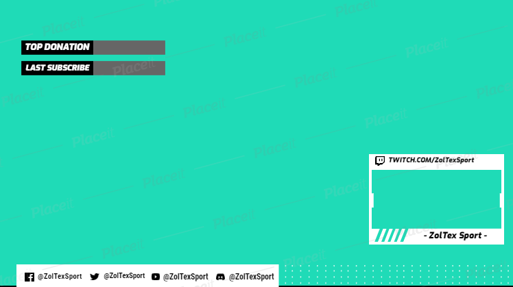 FREE channel banner template for Twitch (theme: channel banner