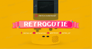 FREE channel banner template for theme 8bit retro game
