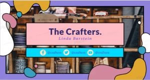 FREE channel banner template for theme Arts Crafts