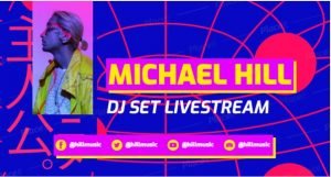 FREE channel banner template for theme DJ Livestream