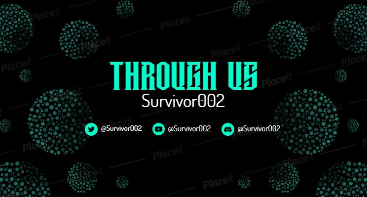 FREE channel banner template for theme Gaming Survivor