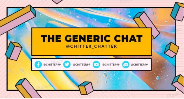 FREE channel banner template for theme Generic Chat