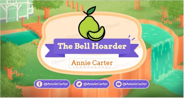 FREE channel banner template for theme Pear Graphic