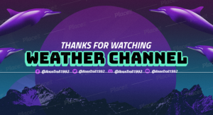 FREE channel banner template for theme Weather Report