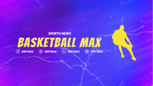 FREE channel banner template for Twitch (theme: basketball news channel maker).