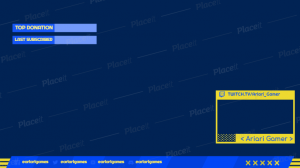 FREE channel banner template for Twitch (theme: channel banner).