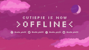 FREE gaming banner template template for Twitch (theme: offline banner maker gaming landscapes).
