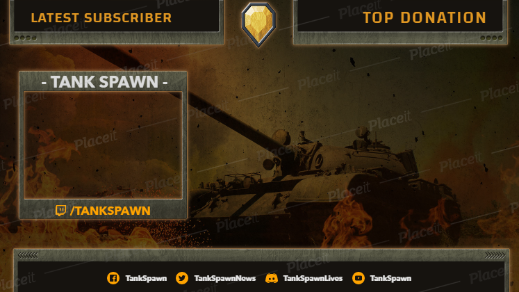 FREE gaming banner template template for Twitch (theme: Gaming scene