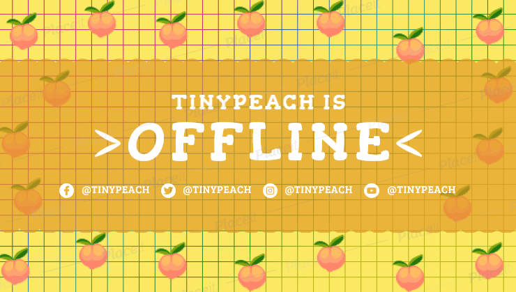 FREE offline banner template for Twitch theme 8 bit style offline gaming