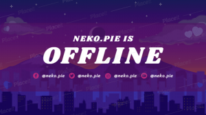 FREE offline banner template for Twitch theme Game Live Stream