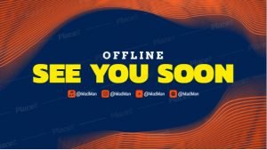 FREE offline banner template for Twitch theme Musicians Abstract