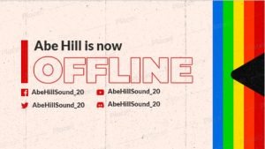 FREE offline banner template for Twitch theme Retro Graphics