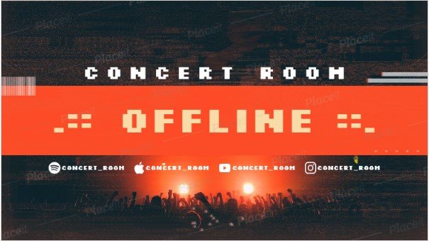 FREE offline banner template for theme Live Concert Room