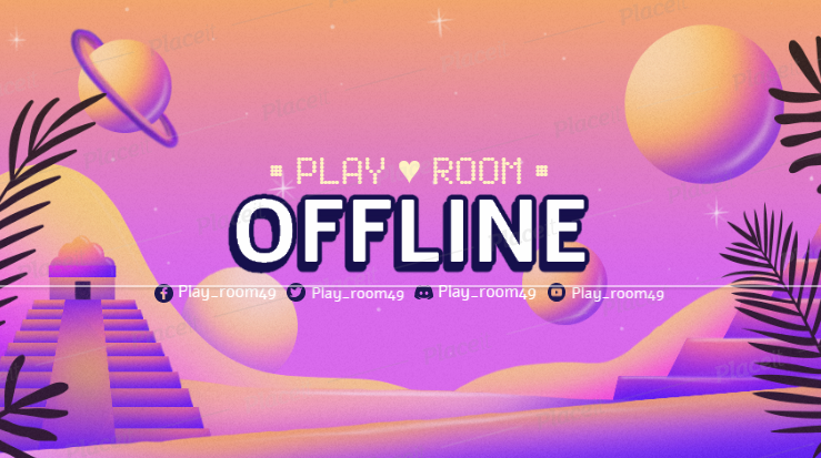 FREE offline banner template for theme PlayRoom Offline
