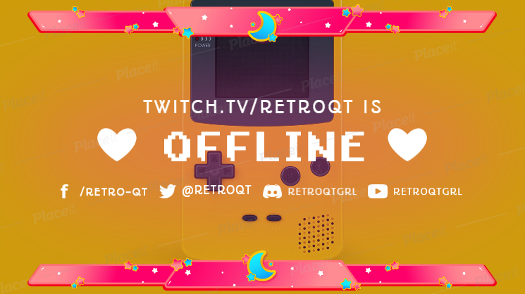 FREE offline banner template for theme Retro Gaming Offline