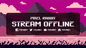 FREE offline gaming template for Twitch (theme: banner maker for gaming streamers).