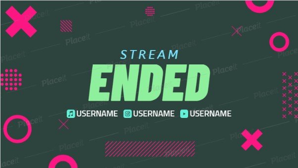 FREE overlay maker template for Twitch theme Cool Shapes