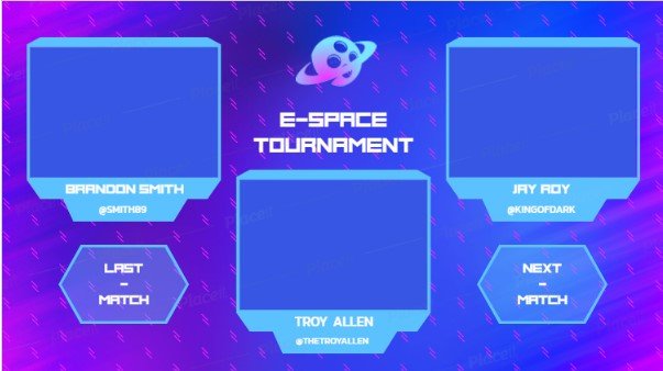 FREE overlay maker template for Twitch theme Game Championship