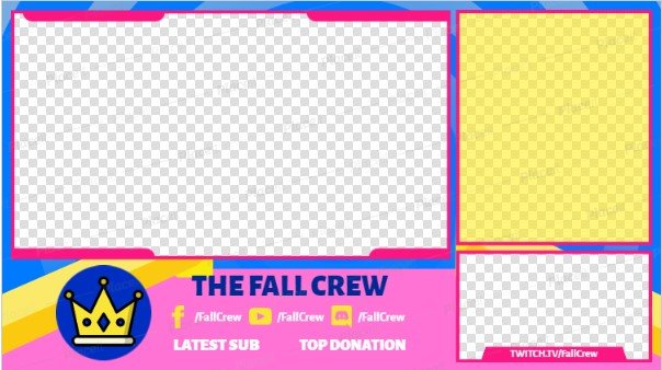 FREE overlay maker template for Twitch theme Multicam design