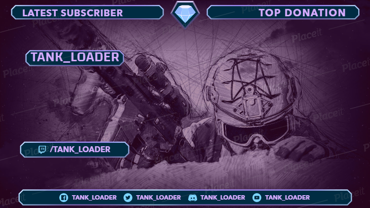 FREE overlay maker template for Twitch (theme: overlay design maker