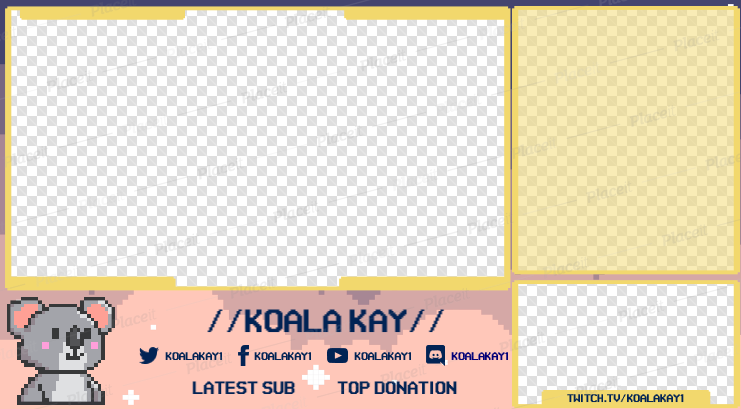 FREE overlay maker template for theme 8bit koala style