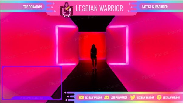 FREE overlay maker template for theme Lesbian Warrior