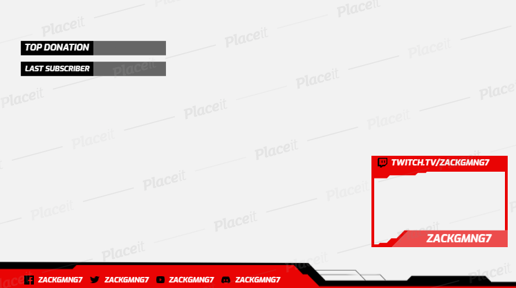 FREE overlay maker template for Twitch (theme: overlay design maker