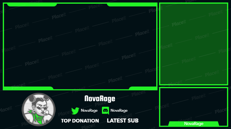 FREE overlay maker template for Twitch (theme: overlaymaker for gaming
