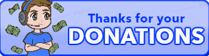 FREE thank you donation panel template for Twitch (theme: donation).