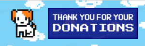 FREE thank you donation panel template for Twitch (theme: donation banner).