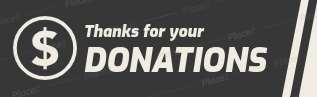 FREE thank you donation panel template for Twitch (theme: panel design template for donation).