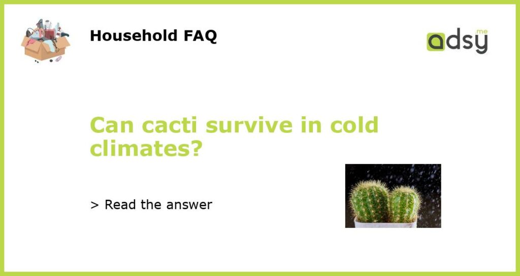 Can cacti survive in cold climates featured