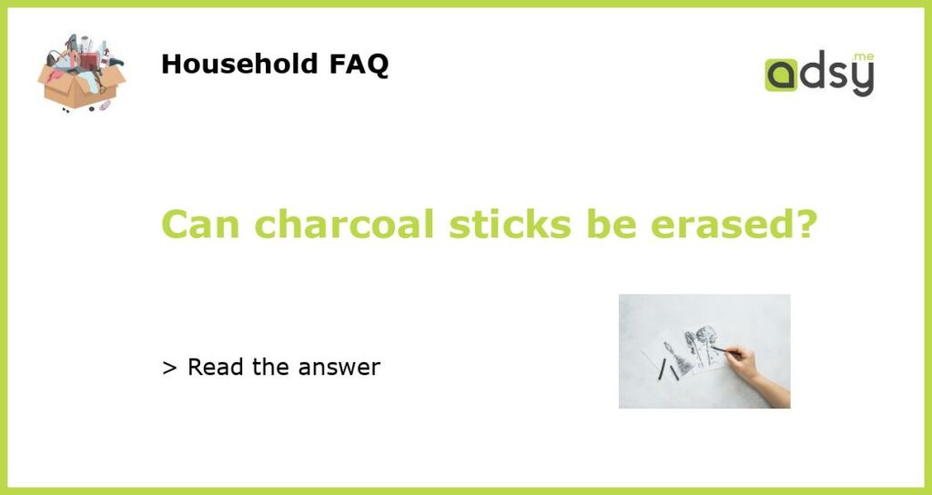 Can charcoal sticks be erased featured