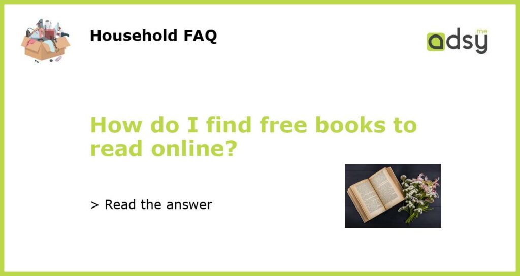 How do I find free books to read online featured