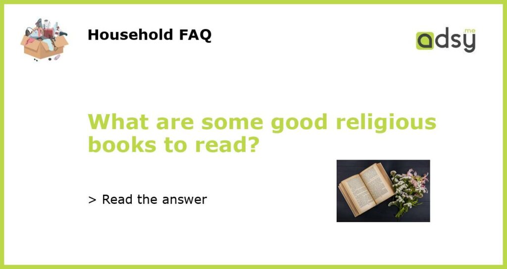 What are some good religious books to read featured