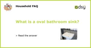 What is a oval bathroom sink featured