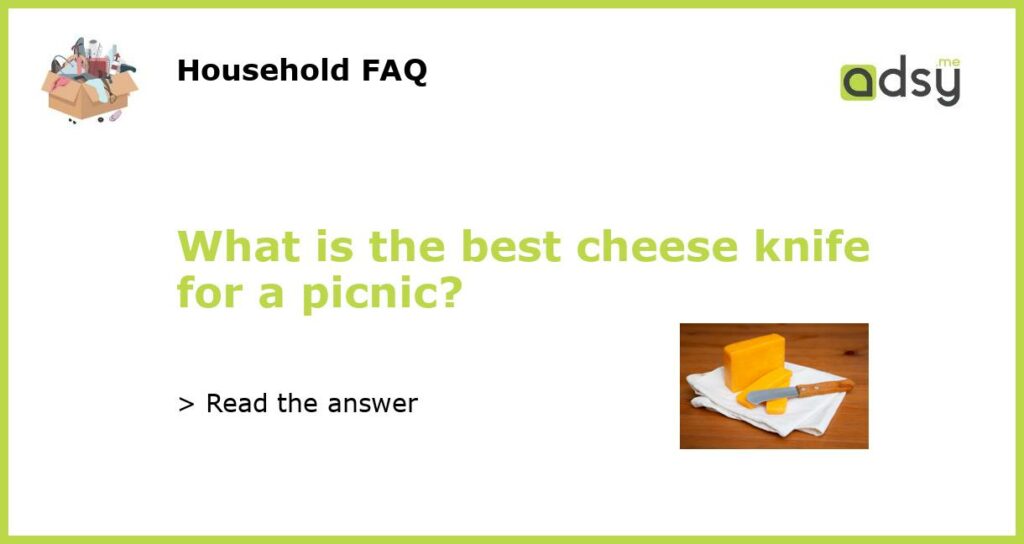 What is the best cheese knife for a picnic featured