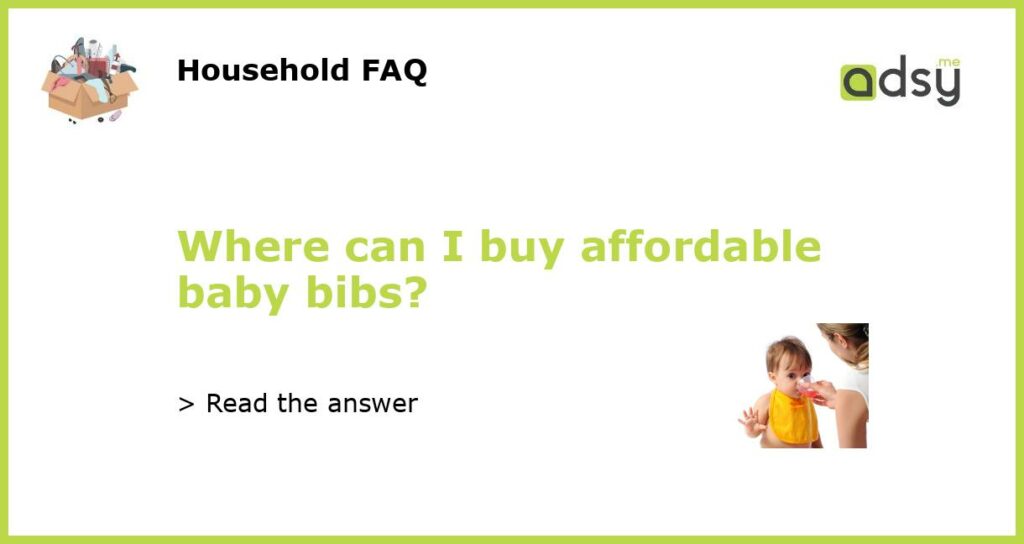 Where can I buy affordable baby bibs featured