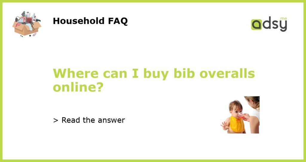 Where can I buy bib overalls online featured