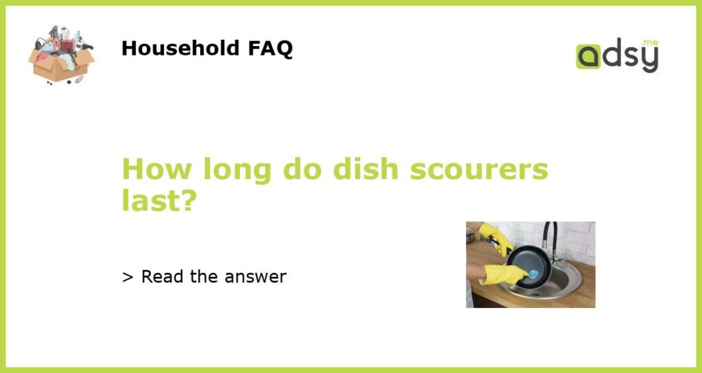 How long do dish scourers last featured
